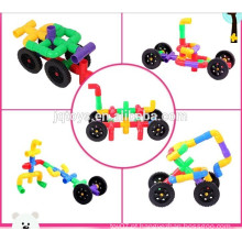 2015 item novo Desenvolver inteligência brinquedo educacional Pipeline carro blocos de construção para crianças
